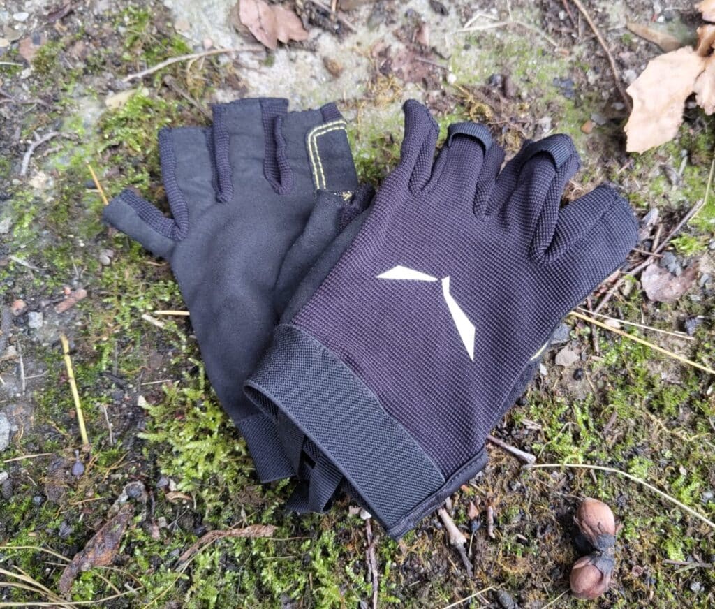 Equipamiento para vía ferrata, guantes Salewa