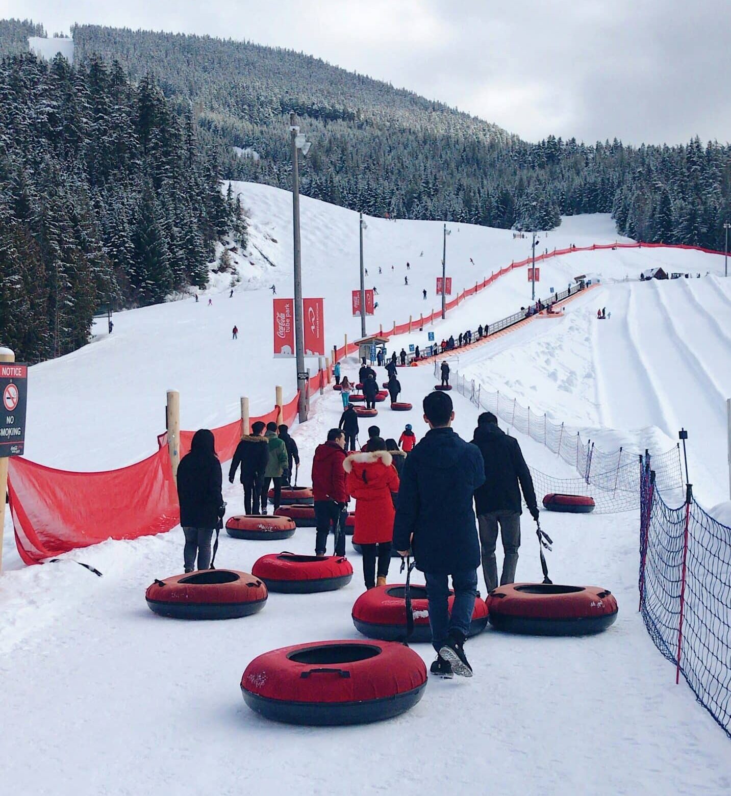 Tubing en la nieve